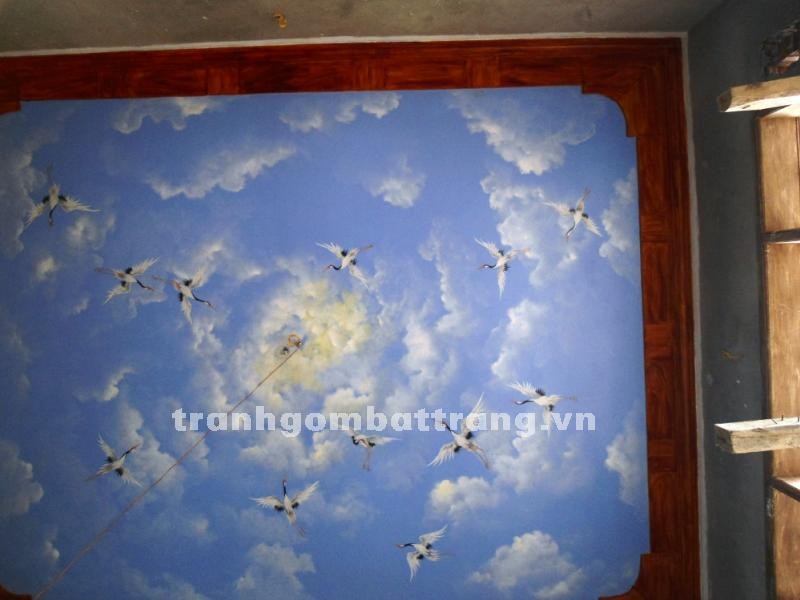 Trang trí trần nhà bằng acetic